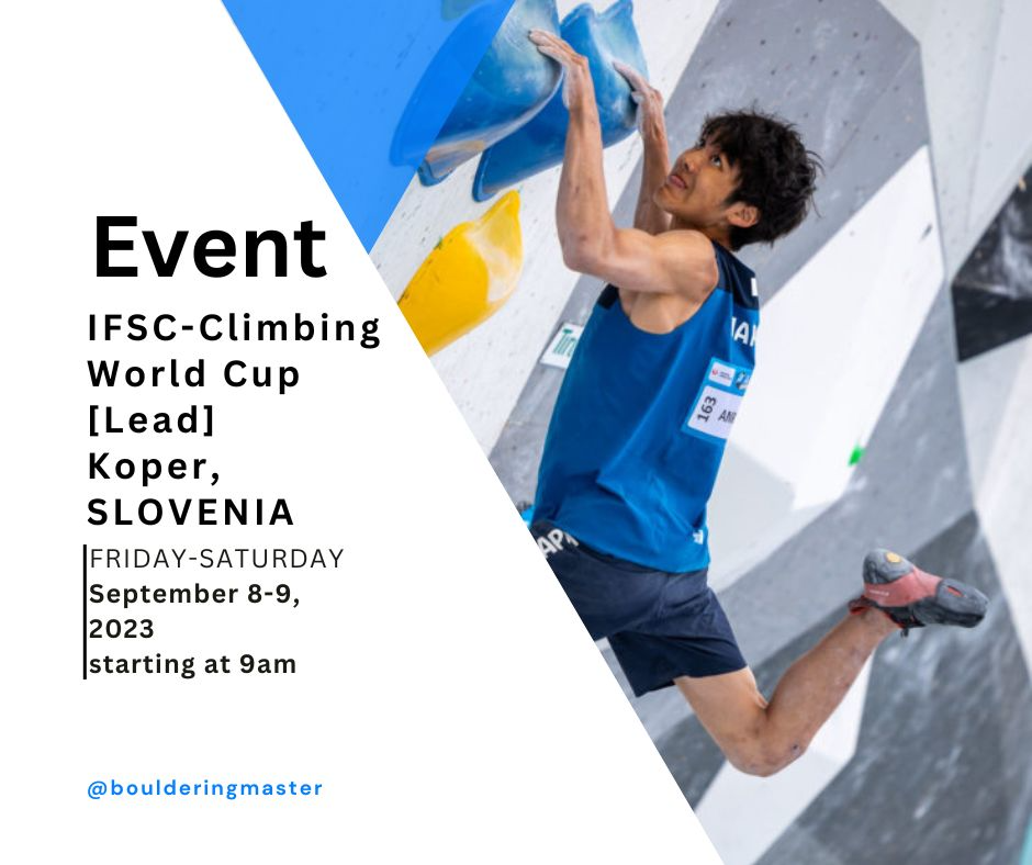 2023 IFSCClimbing World Cup Koper (SLO)