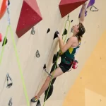 2023 Oceania Qualifiers Women's Combined (Boulder and Lead) winner Oceania Mackenzie climbing