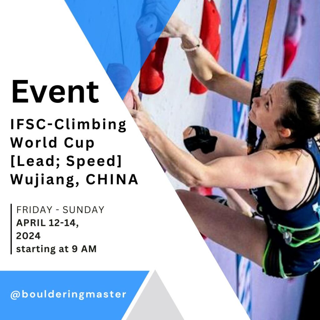 International Sport Climbing Events Bouldering Master