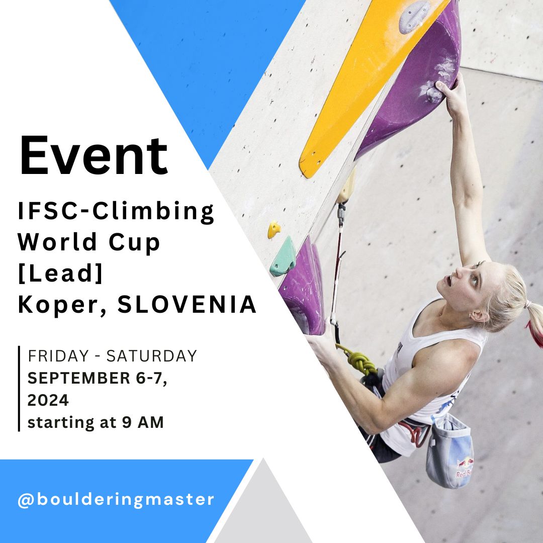 2024 Climbing World Cup Koper [Lead] - Bouldering Master