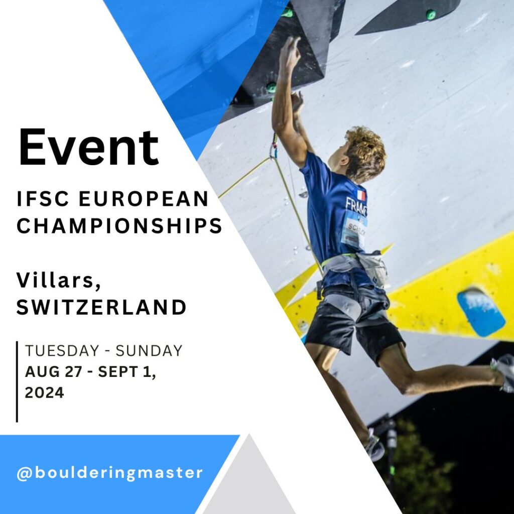 IFSC EUROPEAN CHAMPIONSHIPS VILLARS 2024