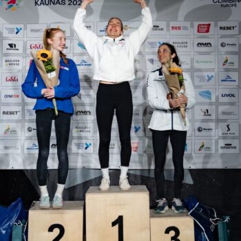 2026 World Climbing Kaunas bouldering competition, women's boulder final