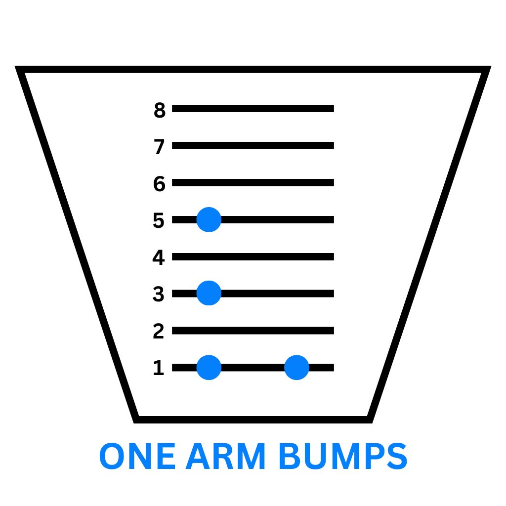 campus board training - one arm bumps