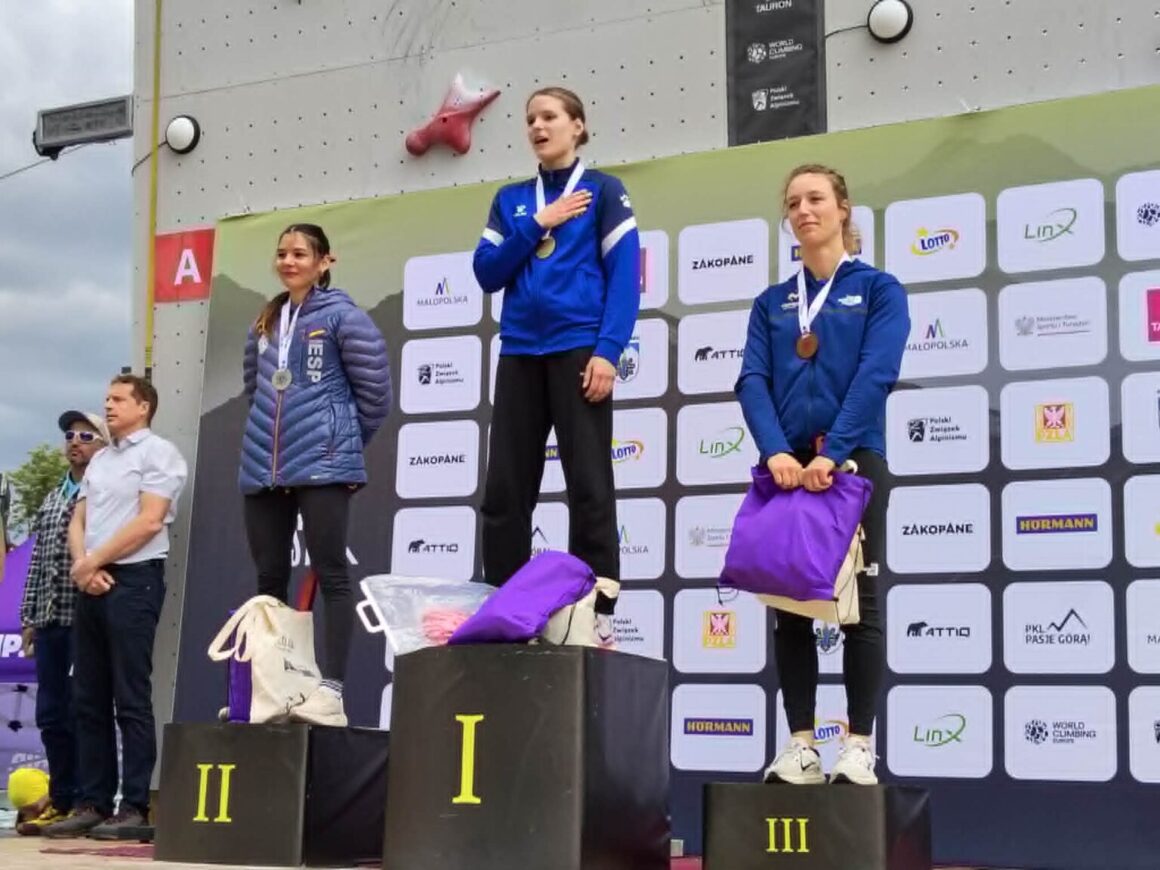 2026 World Climbing Europe Series Zakopane Women's Speed Climbing Podium Winners