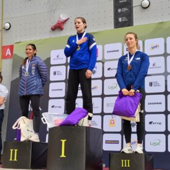 2026 World Climbing Europe Series Zakopane Women's Speed Climbing Podium Winners