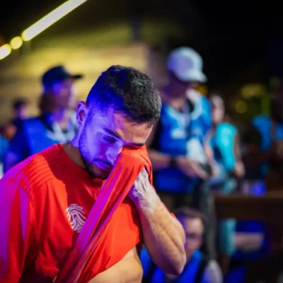 2026 World Climbing Chamonix Lead Climbing, Alberto Gines Lopez wins gold ©Jan Virt/World Climbing