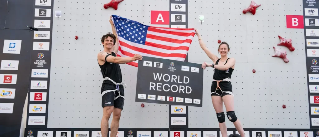 2026 world climbing Krakow speed climbing mixed relay